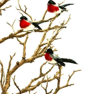 Domherre, 3-pack, 8 cm
